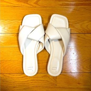 Universal Thread Lisa Slide Sandals - A New Day Off-White Size 8